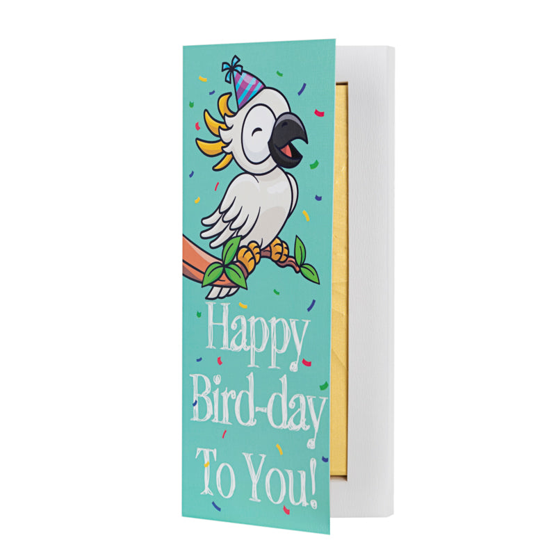Cockatoo birthday card - Happy Bird-day