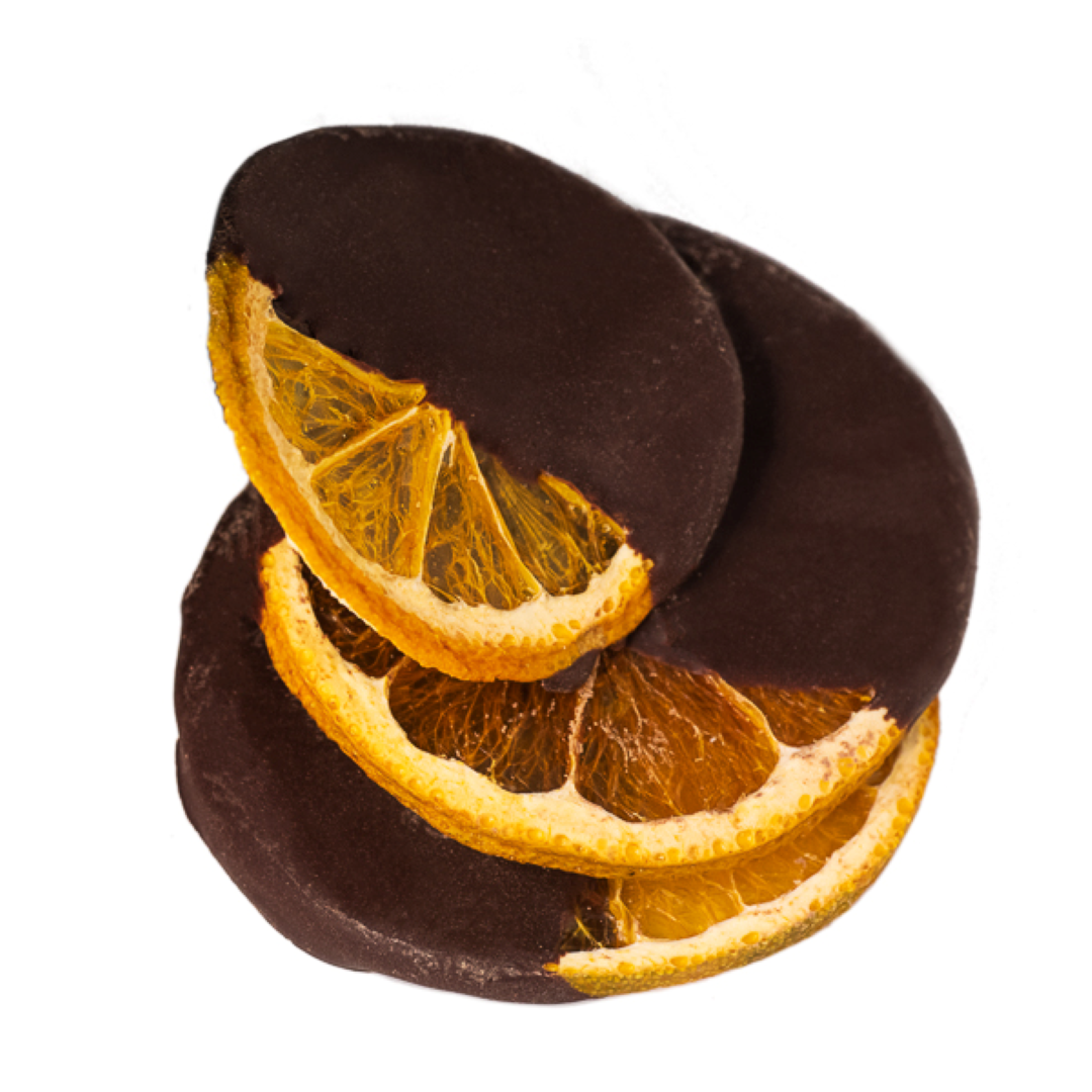 Orange Slices dipped in dark chocolate
