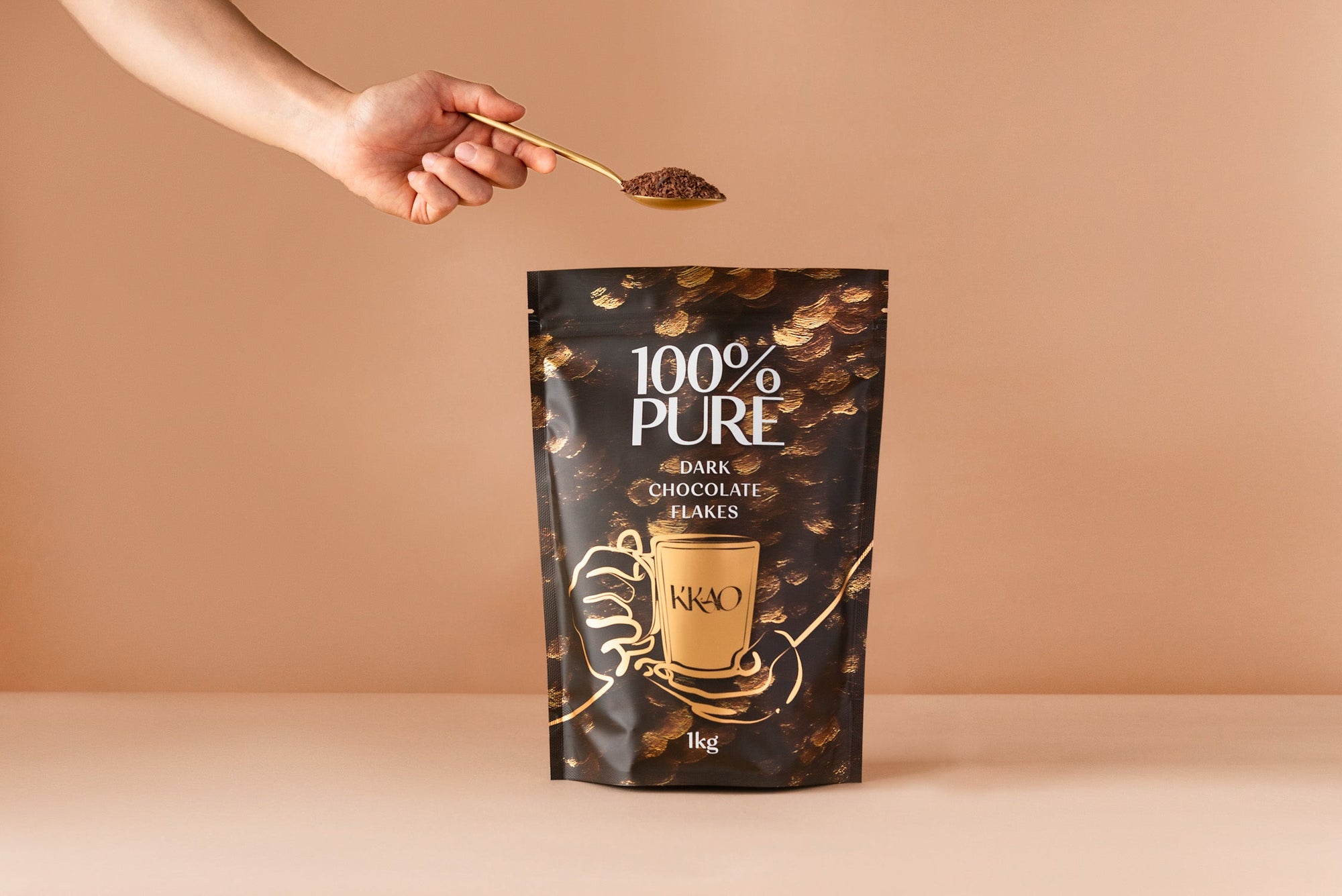 100% Pure Dark Chocolate Flakes