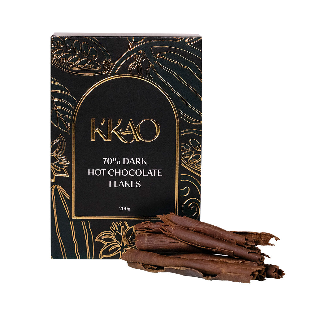 K&#39;kao Shaved Dark Hot chocolate, 200g