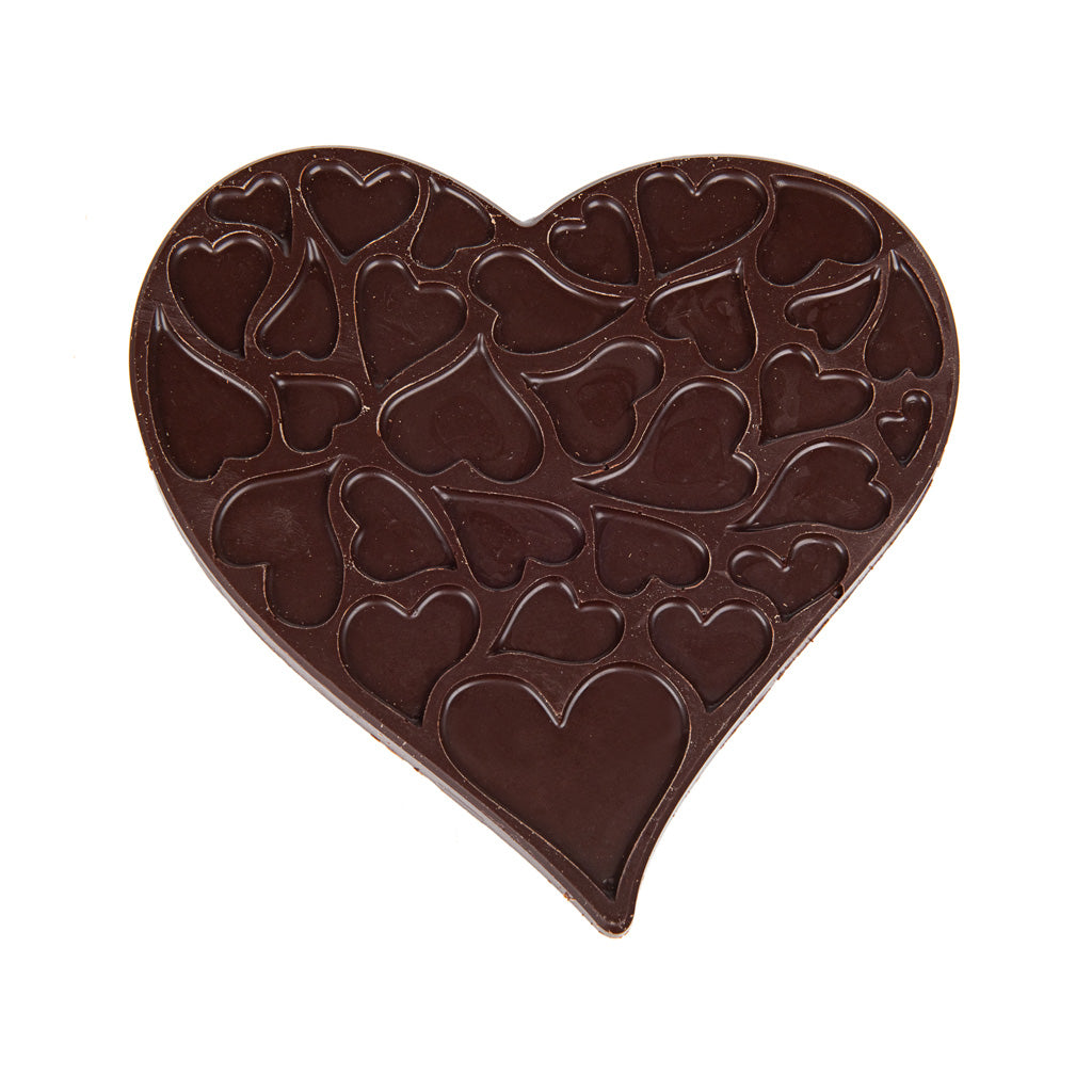 Dark Chocolate Love heart shaped gift box